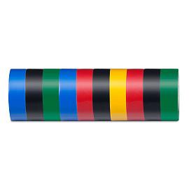 Лента изоляционная  013*19мм 100 м. комплект 10 штук мультиколор INTP01319-100 39290 STEKKER