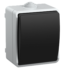 Выключатель одноклавишный ВС20-1-0-ФСр ФОРС открытой установки серый IP54 EVS10-K03-10-54-DC IEK