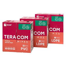 Витая пара TERACOM Cat.5E U/UTP 4 п. solid внеш. LDPE черн. (305м) TRC-5EUTP-04PE-BK-OUT3