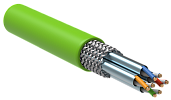Витая пара S/FTP кат.6A 4х2х0,57 (23AWG) LSLTx зеленый solid (305м) LC1-C6A04-622 ITK