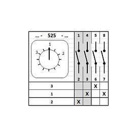 Переключатель кулачковый 4G 10-525 AM U Apator