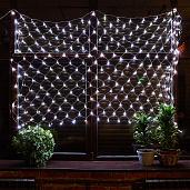 Гирлянда светодиодная Сетка 2,5х2м 240 Led Белый свет, с контроллером, прозрачный провод ULD-N2520-240/DTA WHITE IP20 06733 Uniel