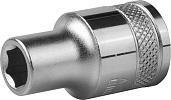 Торцовая головка, Cr-V, FLANK, хромосатинированная, 1/2", 8 мм KRAFTOOL "INDUSTRIE QUALITAT" 27805-08_z01