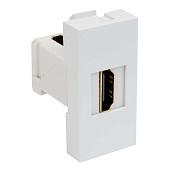 Розетка HDMI QUADRO QD 45x22,5 (HB) белая KOPOS