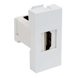 Розетка HDMI QUADRO QD 45x22,5 (HB)  белая KOPOS