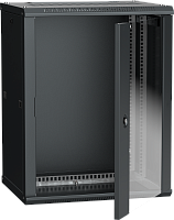 ITK Шкаф LINEA W 12U 600x450 мм дверь стекло, RAL9005 LWR5-12U64-GF IEK