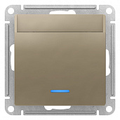 Выключатель карточный Atlasdesign скрытой установки механизм шампань ATN000567 Systeme Electric