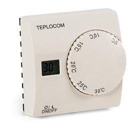 Термостат комнатный проводной, реле 250В, 8А Teplocom TS-2AA/8A Бастион