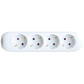 Колодка 4G-SMART 4-х местная с заземлением 16А 5340 4690612010472 IN HOME