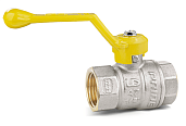 Кран шаровой латунный для газа ДУ 15мм 1/2" ВР/ВР рычаг LD Pride 47.15.В-В.Р GAS