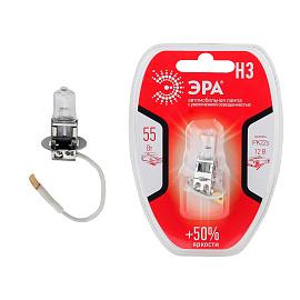 Автолампа H3 12V 55W +50% PK22s BL (лампа голов. света, противотум. огни) (10/100/2700) ( H3+50% BL ) Б0037571 ЭРА