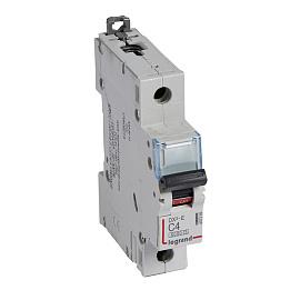 Выключатель автоматический DX3-E 4А 1П однополюсный C 6кА 407259 Legrand