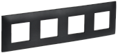 Рамка 4-местная SK-F04Bl черный SKANDY SK-M42-K02 IEK