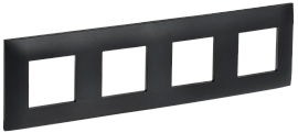 Рамка 4-местная SK-F04Bl черный SKANDY SK-M42-K02 IEK