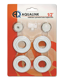 Комплект монтажный для радиатора 3/4" в блистере (7 в 1) 04584 AQUALINK