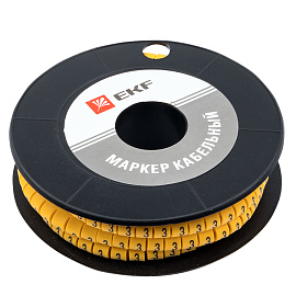 Маркер-кабельный 1,5кв.мм "3" (plc-KM-1.5-3)  EKF