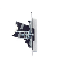 Розетка компьютерная RJ45 кат.5E алюминий мех-м BRITE РК10-БрА BR-K10-1-K47 IEK