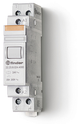 Изображение товара Контактор модульный 1NO+1NC 20А AgSnO2 230В IP20 Finder