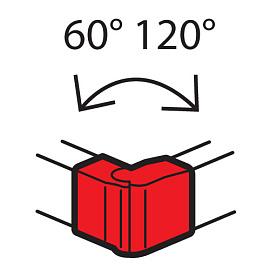 Внешний изменяемый угол - от 60° до 120° - для кабель-каналов Metra 130x50 638042 Legrand