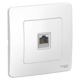 Розетка RJ45 компьютерная BLANCA скрытой установки кат.5e в сборе  белый BLNIS045001 Systeme Electric