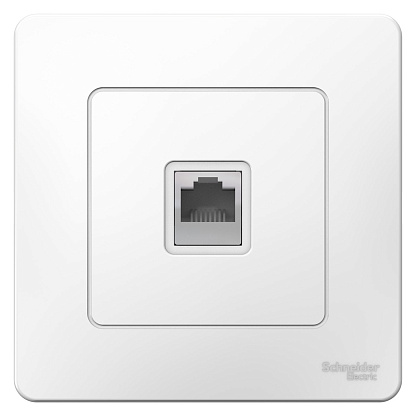 Изображение товара Розетка RJ45 компьютерная BLANCA скрытой установки кат.5e в сборе  белый BLNIS045001 Systeme Electric