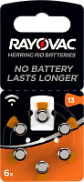 Элемент питания 13 (PR48) Acoustic 310mAh д/слух.аппаратов бл/6 (4606 945416) батарейка воздушно-цинк 4606945416 RAYOVAC