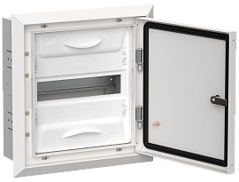 Корпус металлический ЩРв-12 (1х12) 380х365х130мм IP31 белый (одна дверь)  TI5-50-V-012-31 TITAN 5 IEK