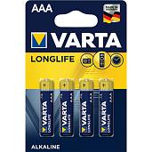 Элемент питания LR03 (ААА) Long Life 1.5В бл/4 4103113414 VARTA