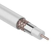 Кабель коаксиальный RG-6U+CU, (75%), 75 Ом, ., белый 01-2233 REXANT