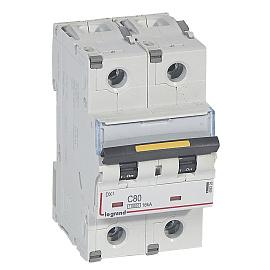 Выключатель автоматический DX3 80А 2П двухполюсный C 16кА 409228 Legrand