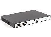 Коммутатор PoE Plus, мощность 260Вт, порты:16-Ethernet, 2-Uplink, 2-SFP SKAT PoE-16E-2G-2S Бастион