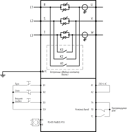 Устройство плавного пуска SBIM-2.2/5.6-04 2.2кВт, 5.6А, 3~ 400 (380)B, IP20, байпас встроен 00067100 INSTART
