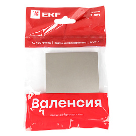 Лицевая панель для выключателя одноклавишного с индикацией 10А кашемир Валенсия ESV10-L-121-40 EKF PROxima