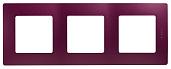 Рамка для розеток и выключателей 3 поста Сливовый ETIKA 672563 Legrand