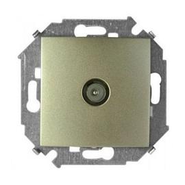 Simon 34 Шампань Розетка TV одиночная,  16А, 250В, винтовой зажим 34475-034
