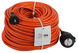 Удлинитель силовой без заземления UPx-1-2x1.5-50m-IP44 в бухте 50м 1 гнездо ПВС 2х1.5 Б0046809 ЭРА