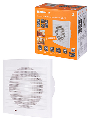 Изображение товара Вентилятор бытовой настенный, 120 С-Т, таймер, белый, SQ1807-2002 TDM