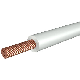 Провод ПуГВнг(A)-LS 1х 6 белый Дмитров-кабель (2м)