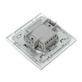 Выключатель двухклавишный Минск скрытой установки 10А белый ERV10-023-10 EKF