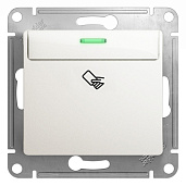 Выключатель карточный GLOSSA скрытой установки механизм перламутр GSL000669 Systeme Electric