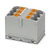 Клемма распределительная 2.5мм2, 6 конт., сер. TPA2.5-6-GY