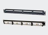 Панель коммутационная панель категории 5е, UTP, 19", 1U, 24хRJ45, 568A/В, черная 27B-U5-24BL Eurolan