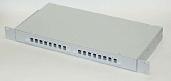 Кросс оптический стоечный (19"), 1U, 12 портов, SM, SC/UPC, укомплектованный КРС-12-SC