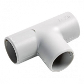 Тройник для аспирационной системы D25мм, АБС, цвет серый 49325-10GR Ecoplast