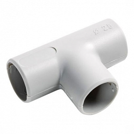 Тройник для аспирационной системы D25мм, АБС, цвет серый 49325-10GR Ecoplast