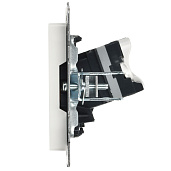 Розетка компьютерная RJ45 кат.5E РК10-БрБ белый BR-K10-1-K01 BRITE IEK