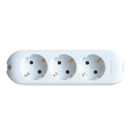 Колодка 3G-SMART 3-х местная с з/к 16А 5330 4690612010465 IN HOME