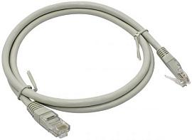 Шнур коммутационный U/UTP Cat 5e PVC 0,5 м, серый DR-180005 Datarex
