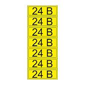 Наклейка знак электробезопасности «24 В» 35х100 мм 55-0002-1 REXANT