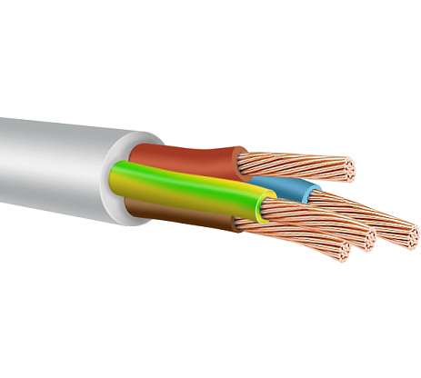 Изображение товара Провод монтажный ПВС 4х1.5 белый ЭЛЕКТРОКАБЕЛЬ НН 100 см